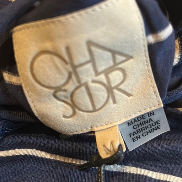 **💙🤍** NWT Chaser Women Cool Jersey Oversize Drawstring Waist Dolman Hoodie - Picture 4 of 6